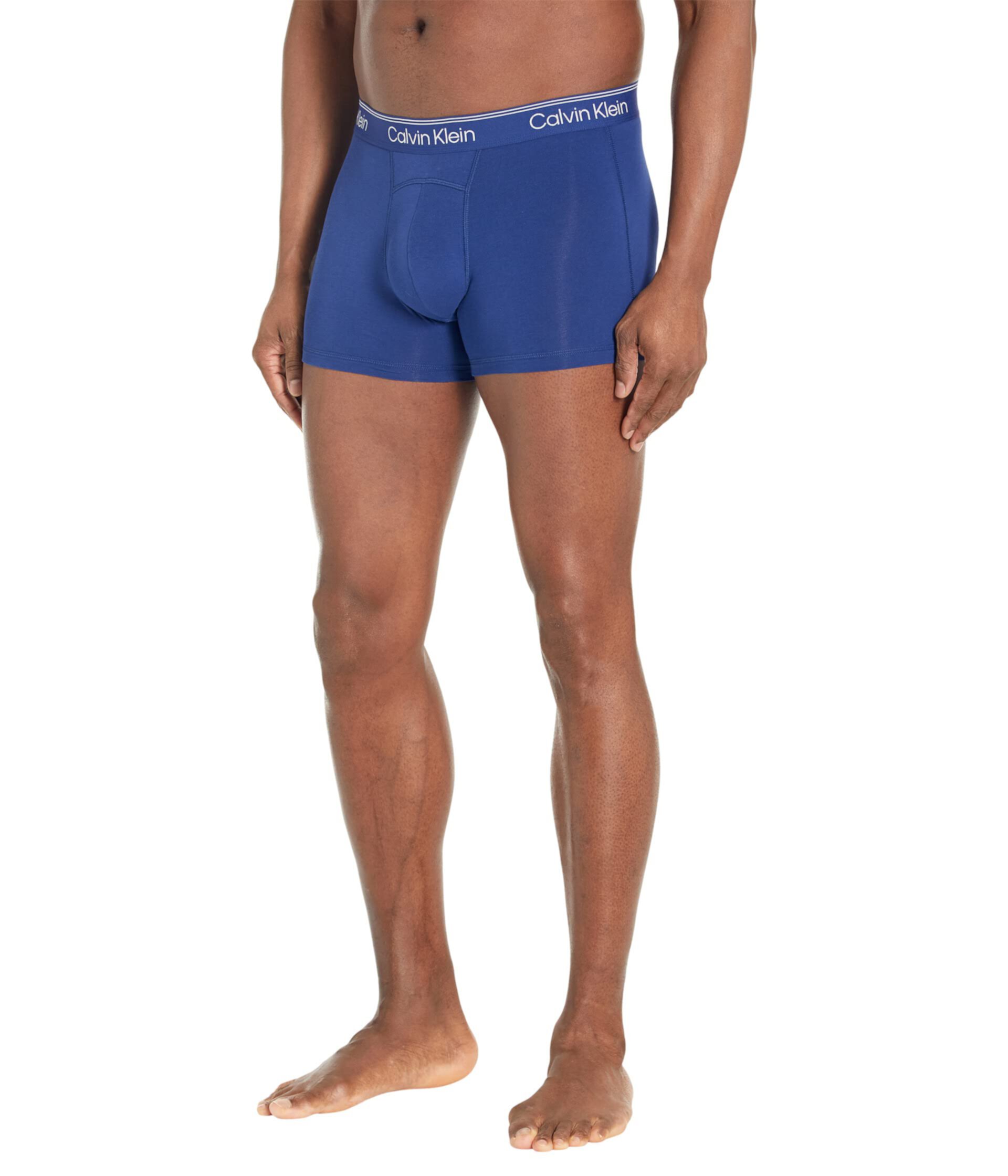 Трусы Calvin Klein Athletic Active Trunks из 87% пима-хлопка и 13% лайкры с эластичным поясом Calvin Klein