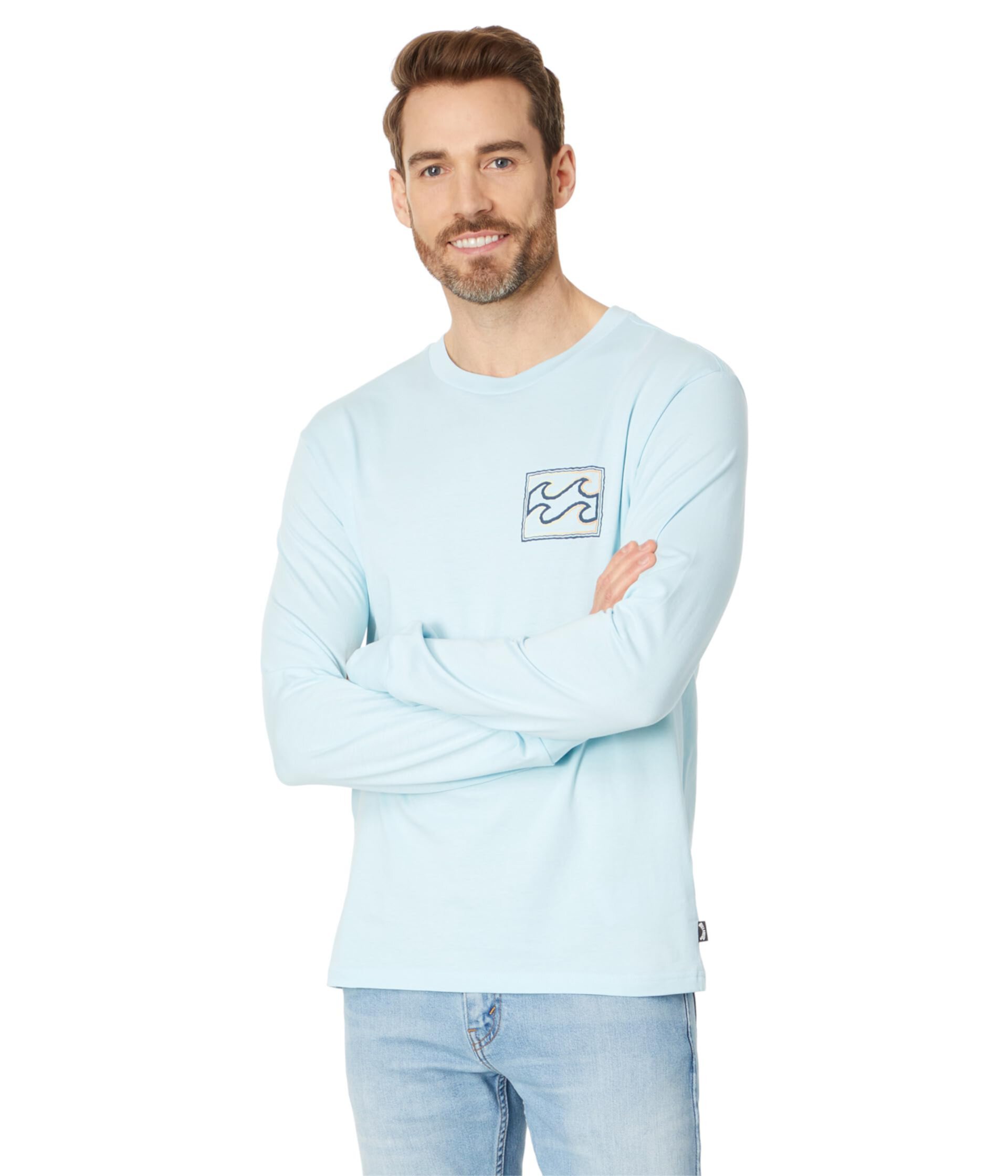 Мужская Футболка Billabong Crayon Wave Long Sleeve Tee Billabong