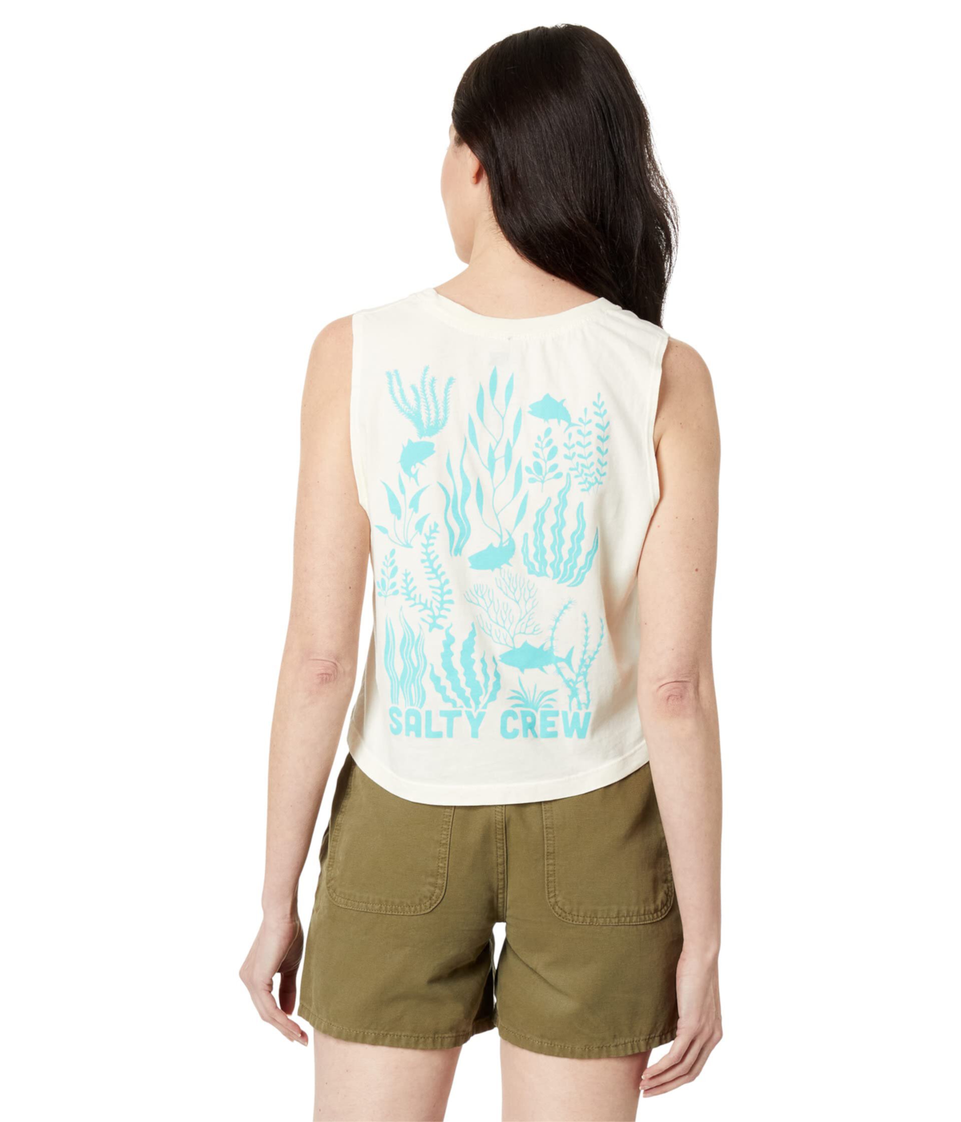 Майка Kelp Forest Cropped Muscle Tank Salty Crew