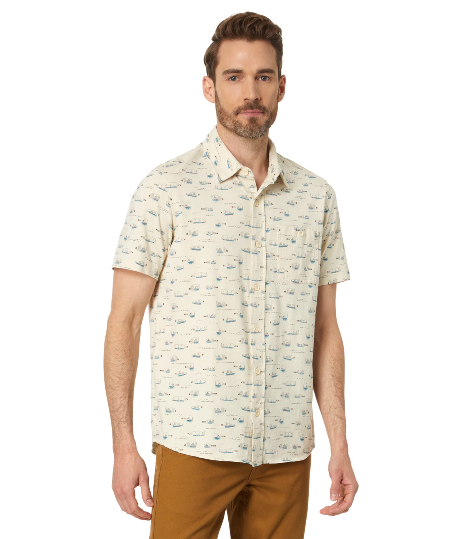 Органическая рубашка на пуговицах с короткими рукавами Lakewashed L.L.Bean