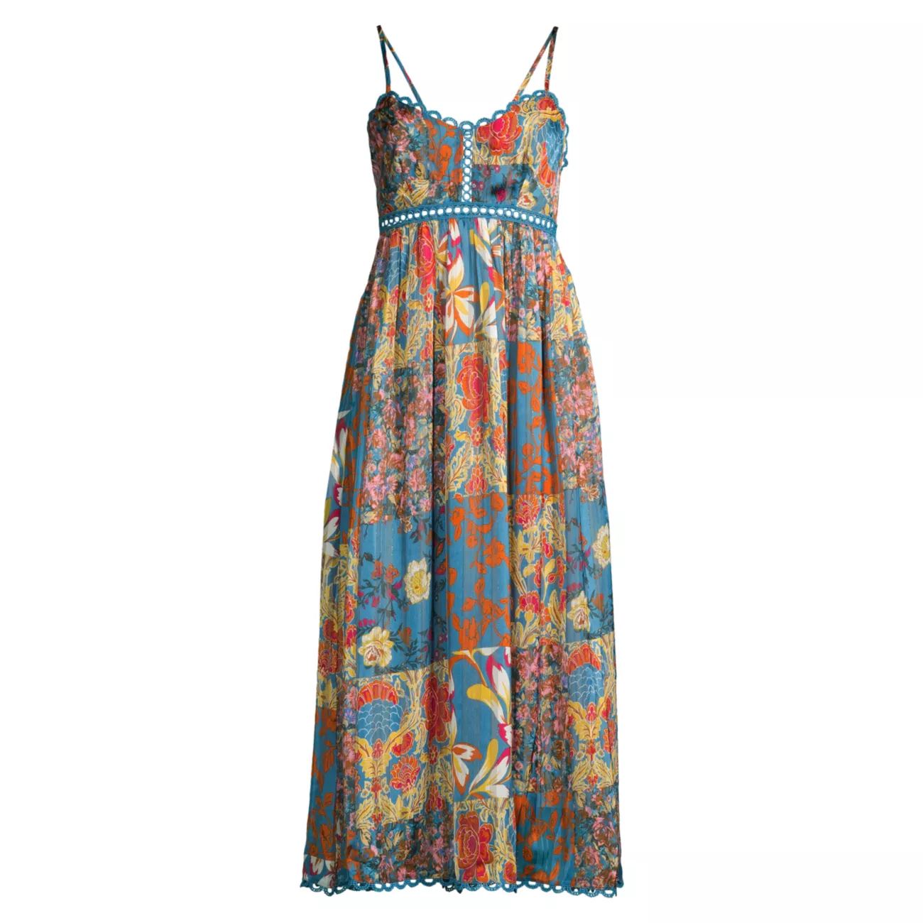 Платье с цветочным принтом в стиле пэчворк STELLAH