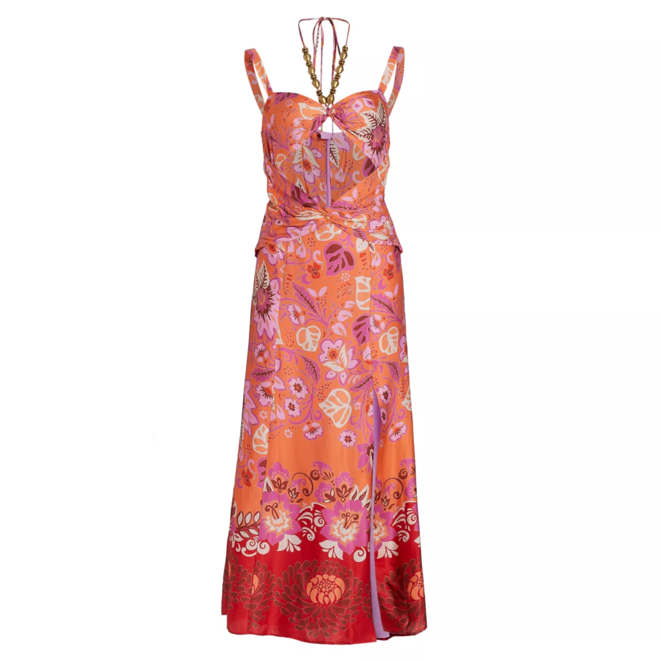 Платье миди с цветочным вырезом Nisa Alexis