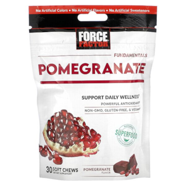 Fundamentals, Pomegranate, 30 Soft Chews (Мягкие жевательные конфеты) Force Factor