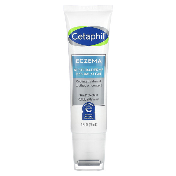 Eczema, гель Restoraderm для облегчения зуда, 2 жидких унции (59 мл) Cetaphil