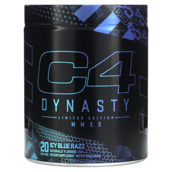 C4 Dynasty, Limited Edition MMXX, Icy Blue Razz, 1.26 lbs (570 g) Cellucor