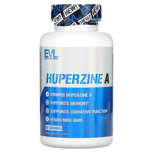 Huperzine A, 200 mcg, 30 Tablets (Таблетки) EVLution Nutrition