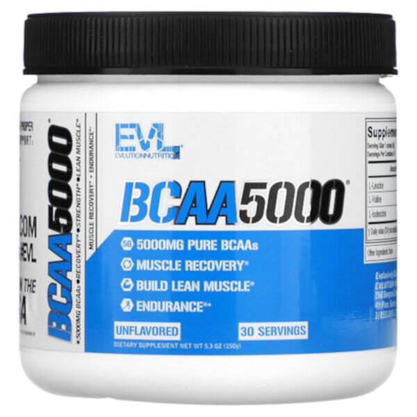 BCAA5000, Без вкуса - 150 г - EVLution Nutrition EVLution Nutrition