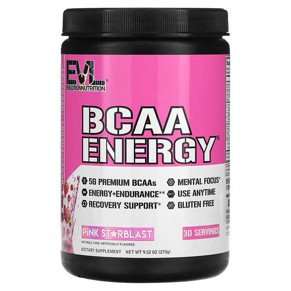 BCAA ENERGY, Pink Starblast, 9,52 унции (270 г) EVLution Nutrition