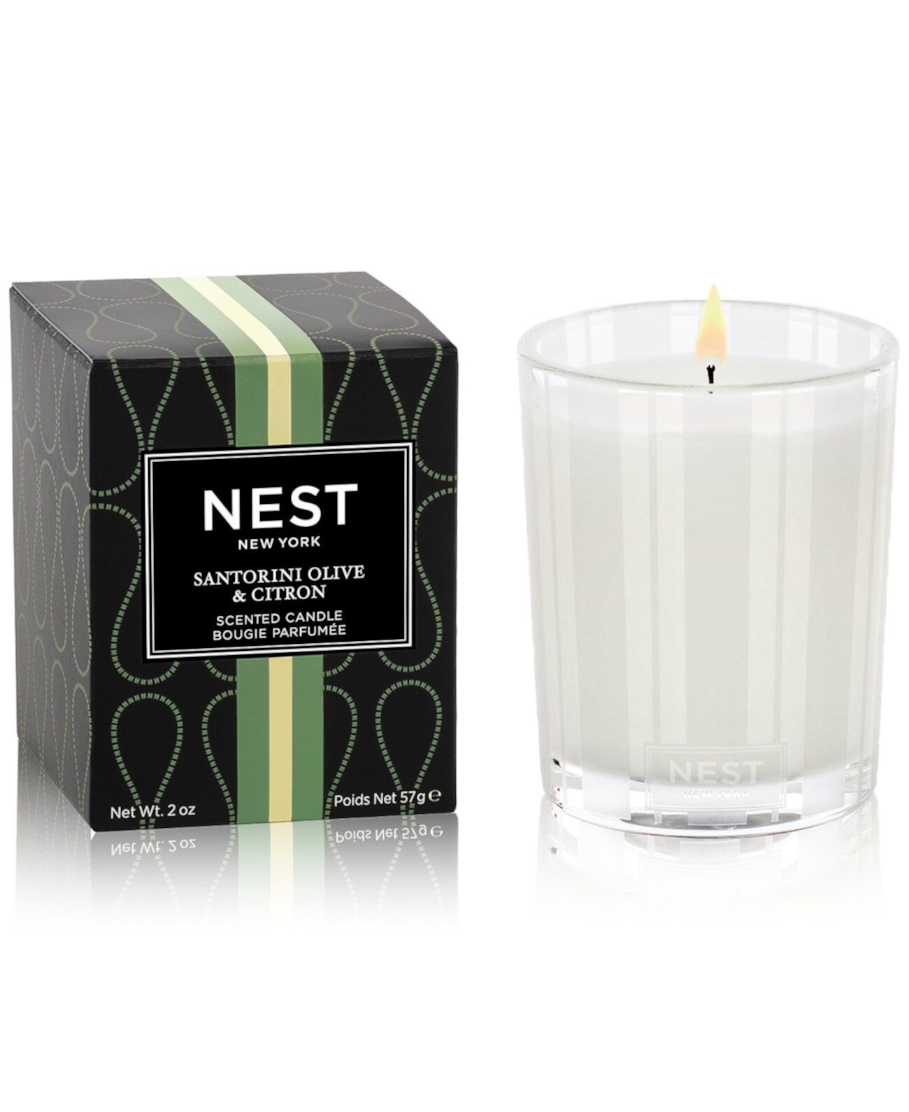 Свеча Santorini Olive & Citron Votive, 2 унции. Nest