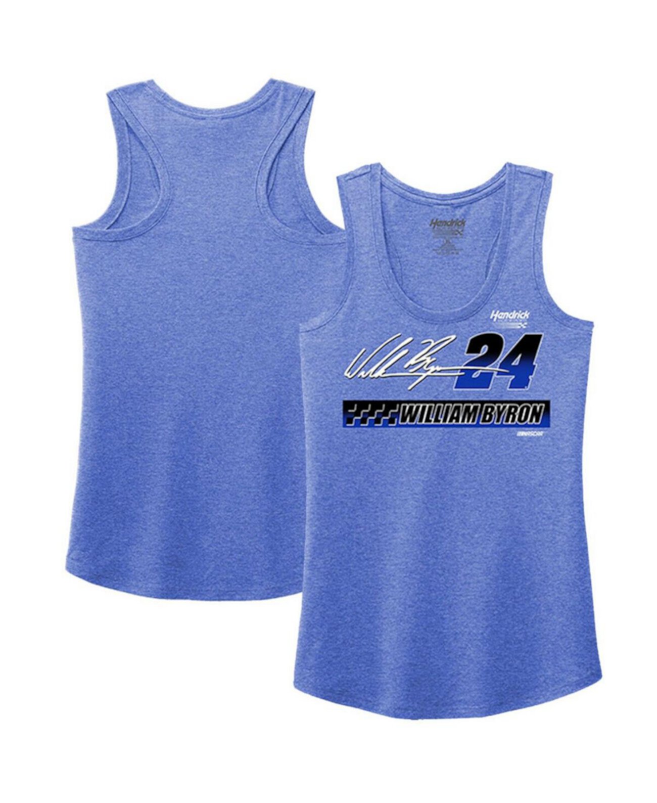 Женская майка Royal William Byron Racerback Hendrick Motorsports Team Collection