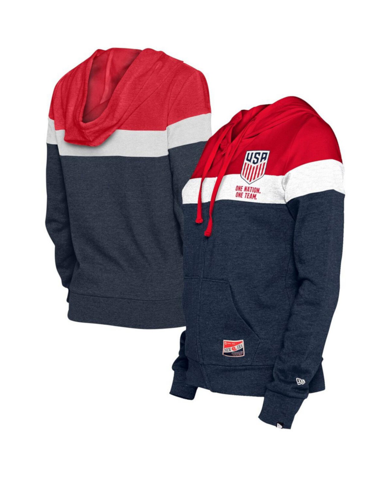 Женская Толстовка New Era USWNT Throwback с Полной Молнией New Era