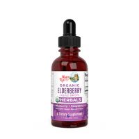 Organic Elderberry Liquid Drops (Жидкие капли) Blueberry + Raspberry -- 1 fl oz (Жидкие унции) MaryRuth's