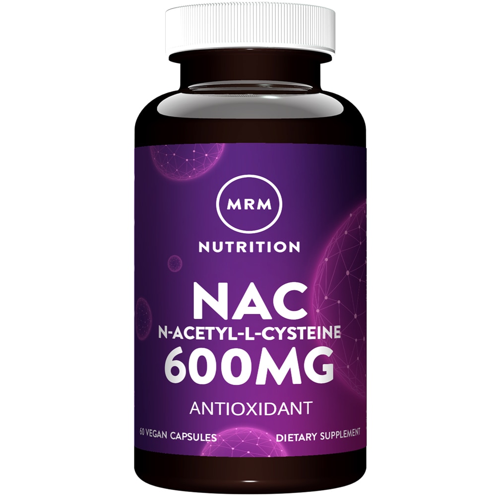 NAC N-Acetyl-L-Cysteine -- 600 mg - 60 Vegan Capsules (Веганские капсулы) MRM