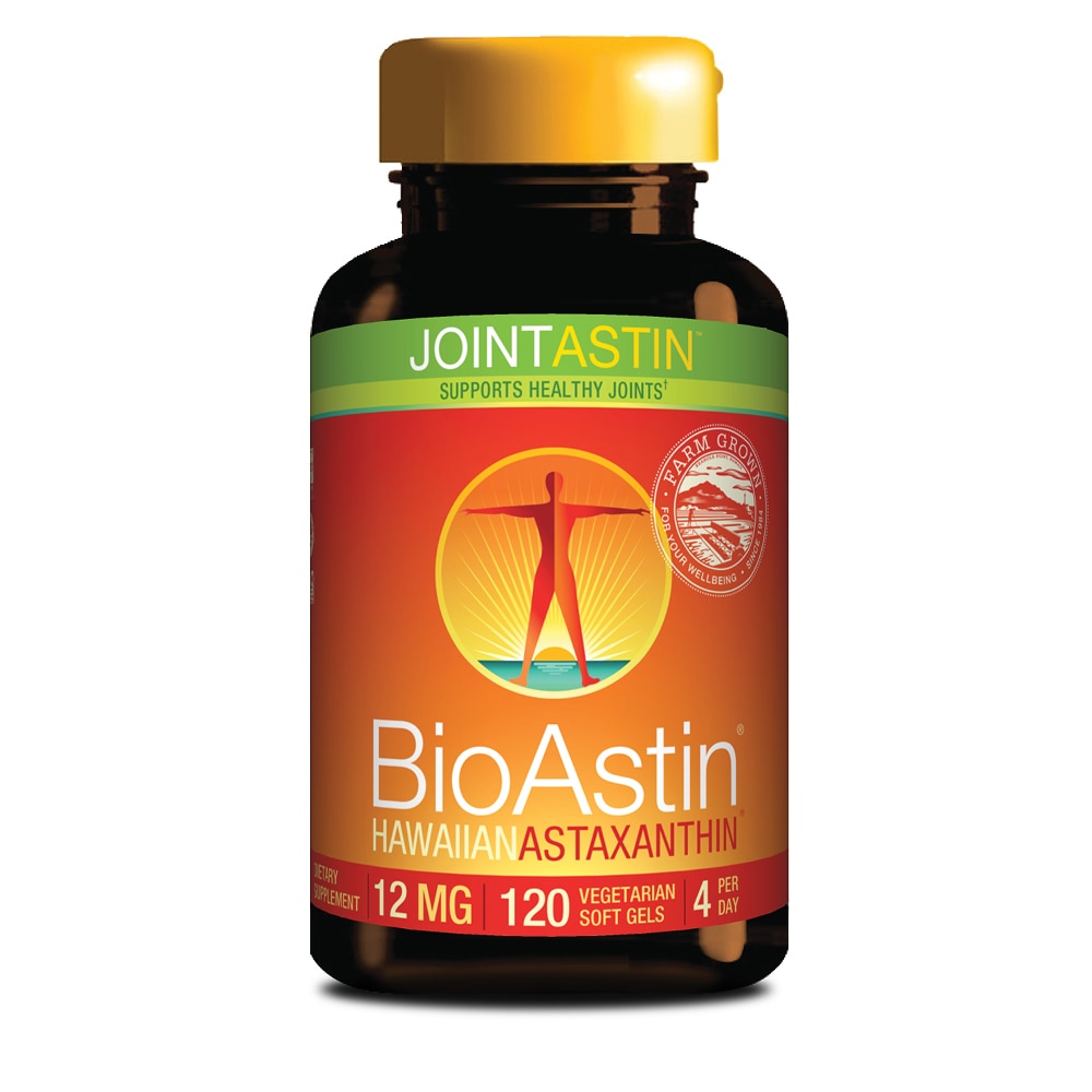 JointAstin™ BioAstin Hawaiian Astaxanthin -- 12 mg - 120 Vegetarian Softgels (Мягкие капсулы) Nutrex Hawaii