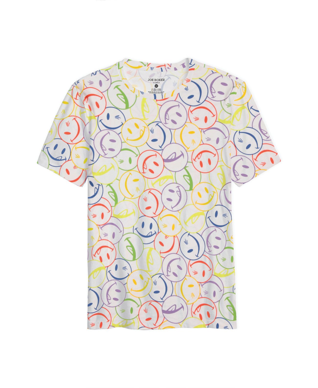 Мужская супермягкая футболка с круглым вырезом Rainbow Licky JOE BOXER