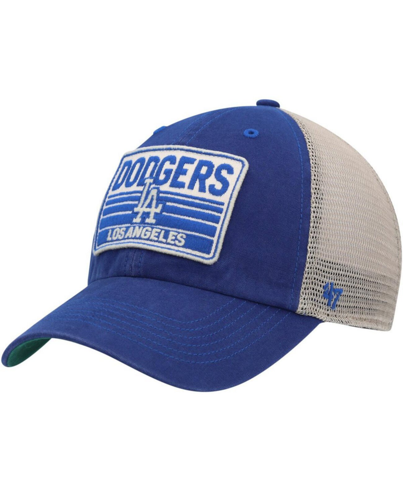 Мужская кепка Royal Los Angeles Dodgers Four Stroke Clean Up Trucker Snapback '47 Brand