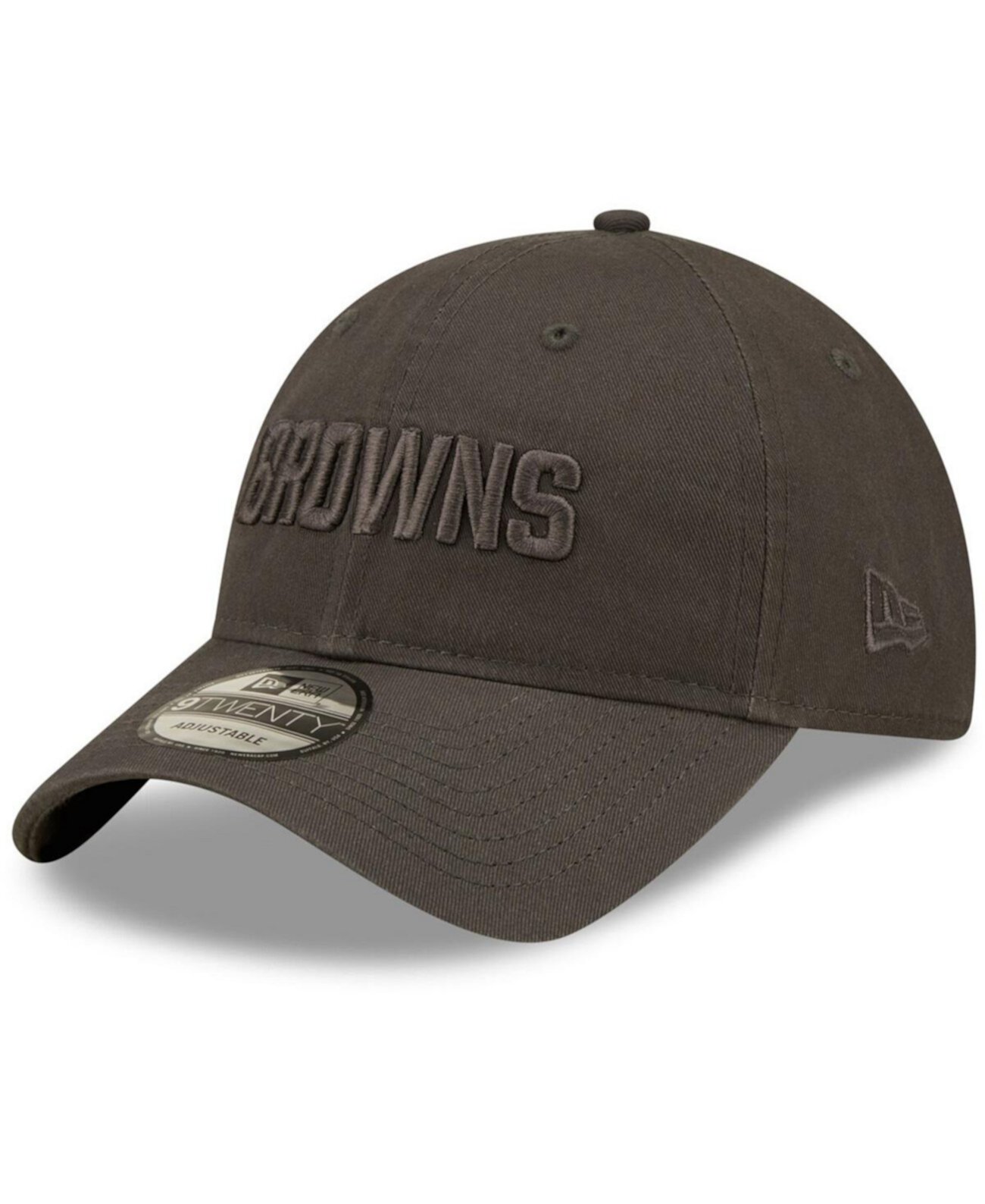 Мужская графитовая кепка Cleveland Browns Core Classic 2.0 Tonal 9TWENTY Регулируемая кепка New Era