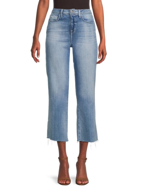 Укороченные широкие джинсы Wanda с высокой посадкой L'AGENCE