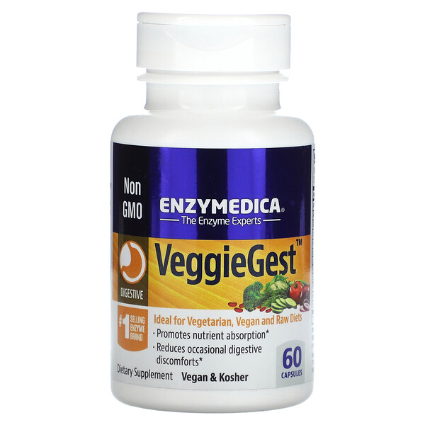 VeggieGest , 60 Capsules Enzymedica