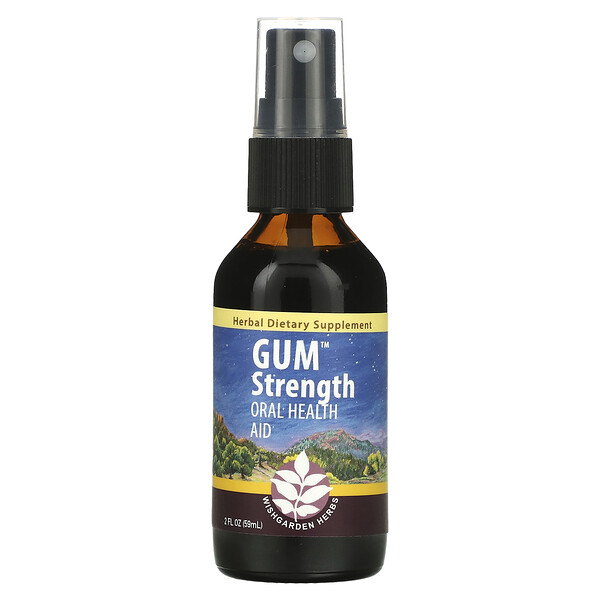 Gum Strength, Средство для здоровья полости рта, 2 жидкие унции (59 мл) WishGarden Herbs