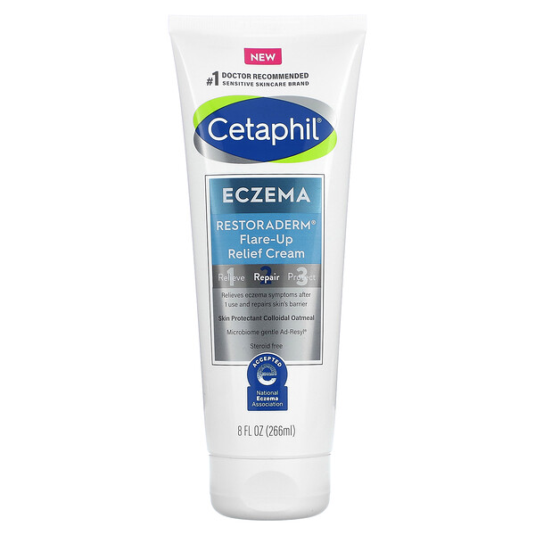 Eczema, Restoraderm крем для облегчения воспалений, 8 жидких унций (266 мл) Cetaphil
