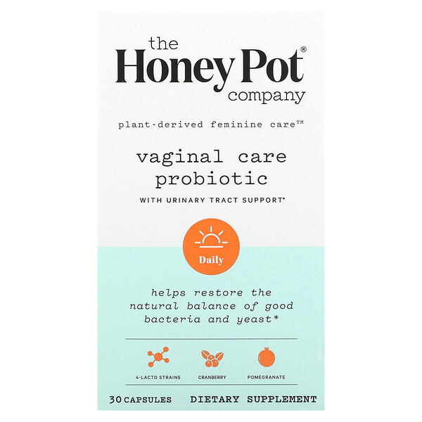 Vaginal Care Probiotic With Urinary Tract Support, 30 Capsules The Honey Pot