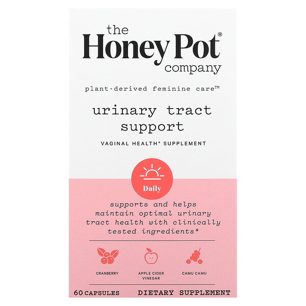 Поддержка мочевыводящих путей - 60 капсул - The Honey Pot - D-Манноза The Honey Pot