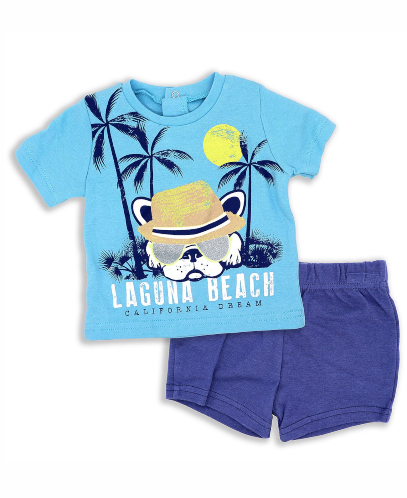 Пляжная футболка и шорты для маленьких мальчиков, комплект из 2 предметов Lily & Jack