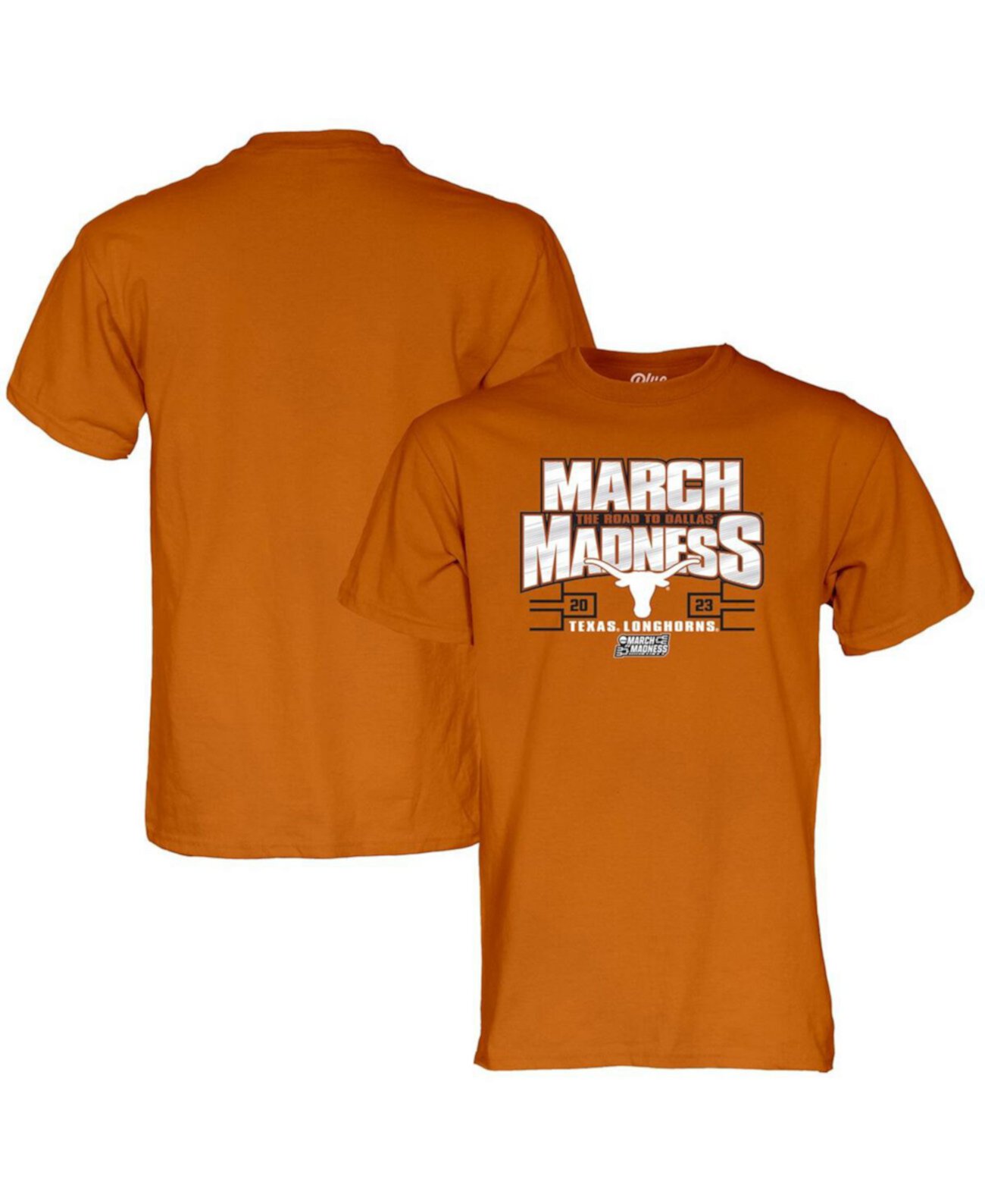 Футболка Texas Orange для женского баскетбольного турнира NCAA Texas Longhorns 2023 March Madness Blue 84