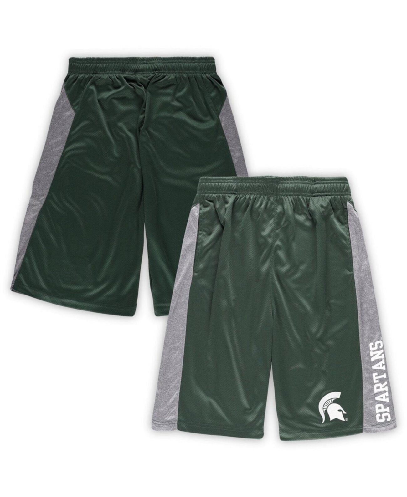 Мужские зеленые текстурированные шорты Michigan State Spartans Big and Tall Profile
