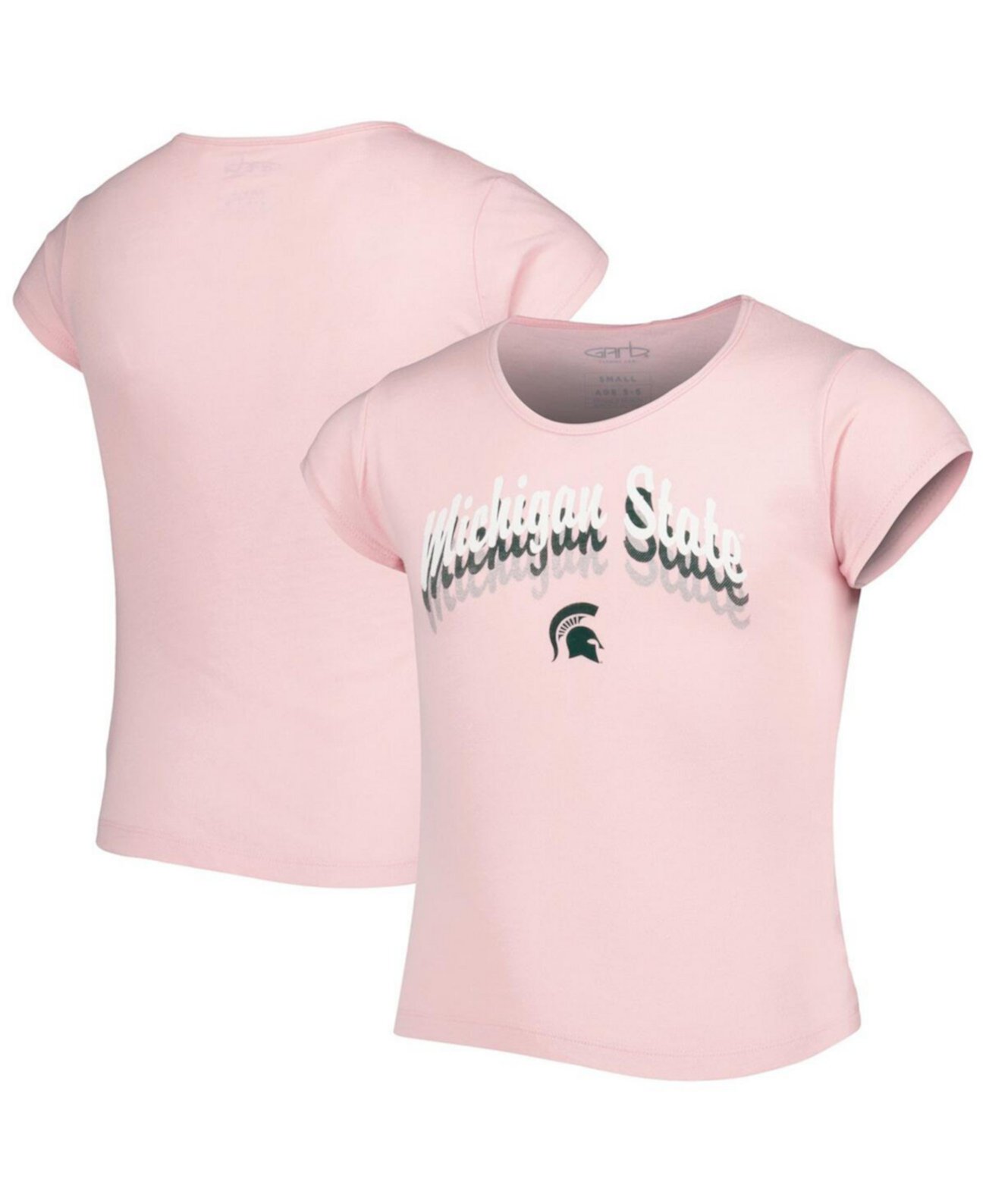 Розовая футболка Big Girls Michigan State Spartans Charlotte Tri-Blend Garb