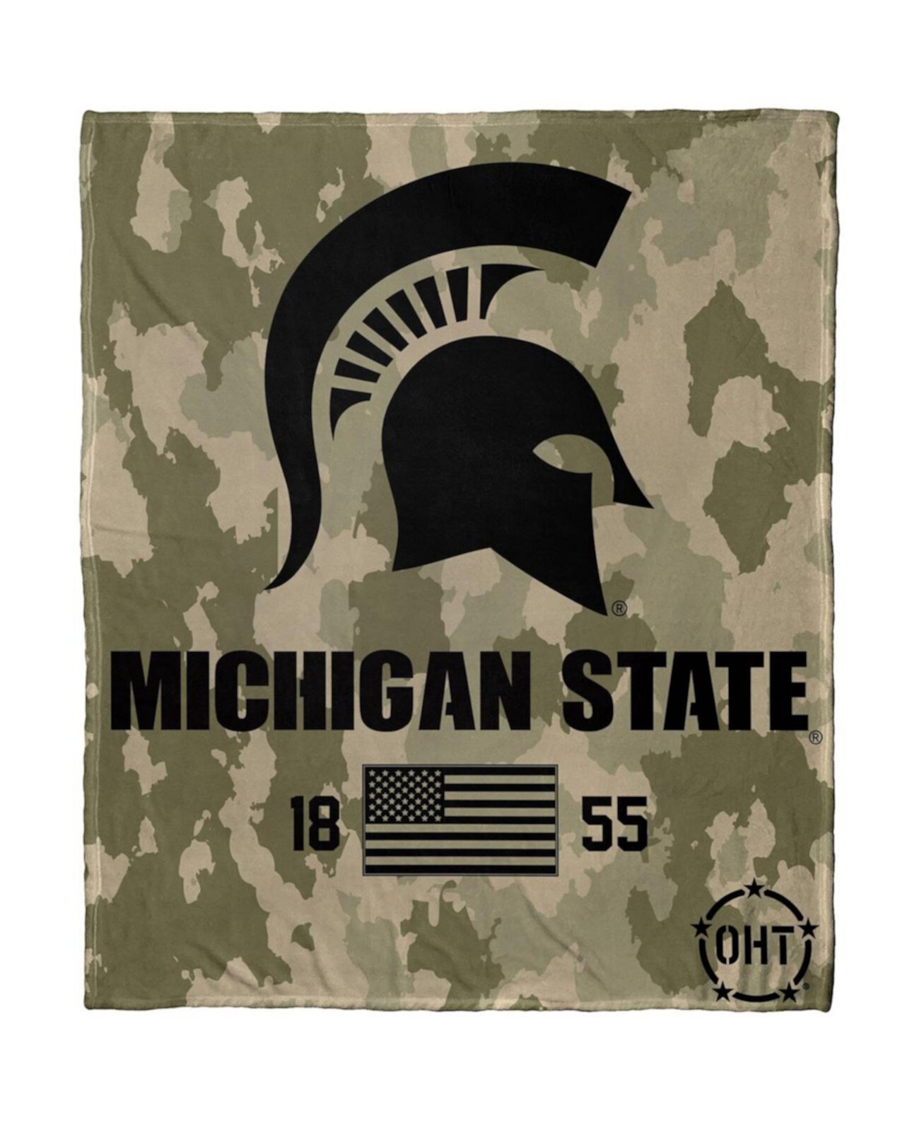 Шелковое плед с благодарностью в военном стиле Spartans OHT штата Мичиган Northwest Company
