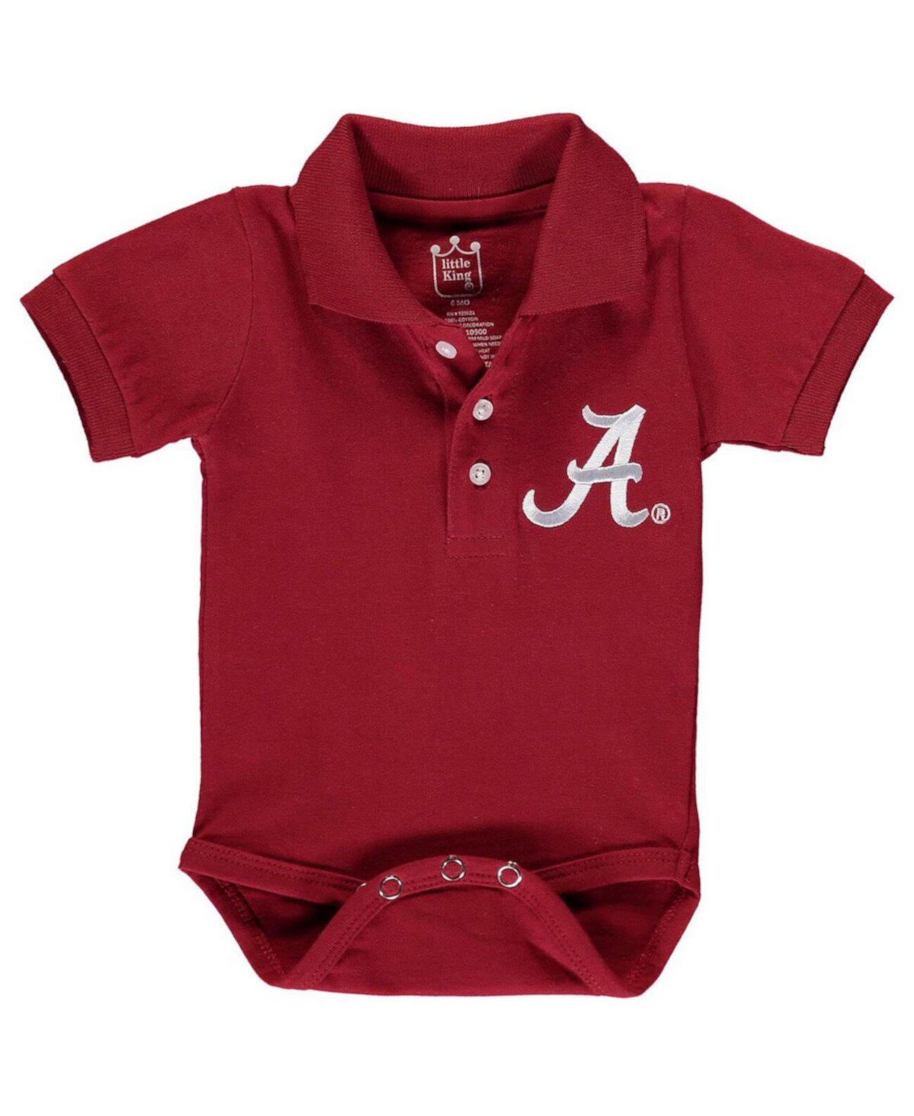 Рубашка-поло Crimson Tide для мальчиков и девочек Crimson Alabama Crimson Tide, боди для младенцев Little King Apparel
