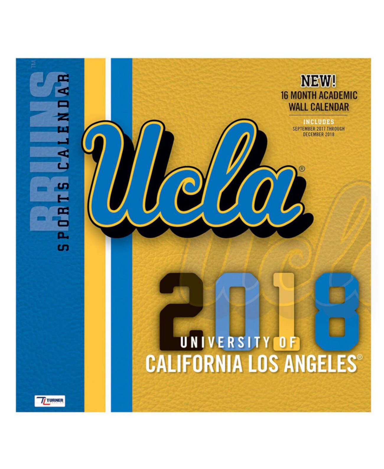 Настенный командный календарь UCLA Bruins на 2018 год размером 12 x 12 дюймов Turner Licensing