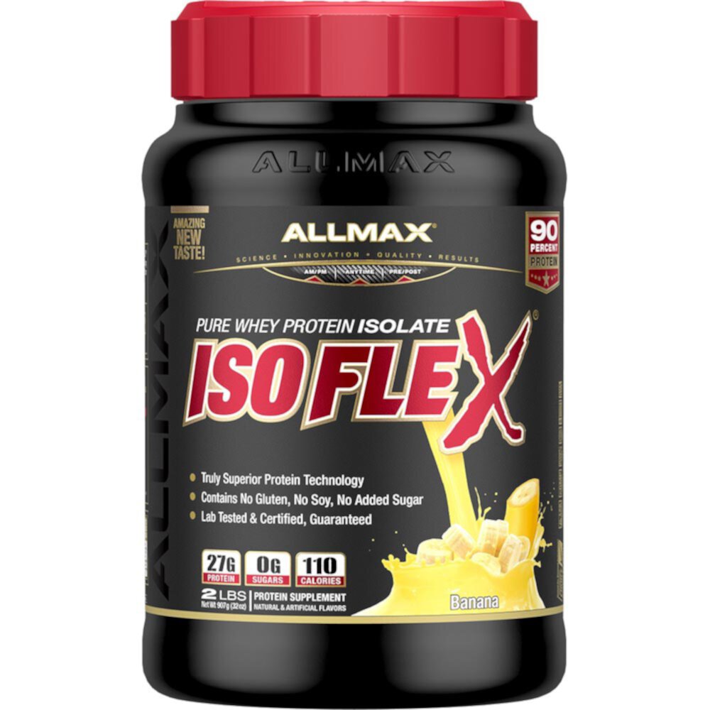 IsoFlex Pure Whey Protein Isolate Banana -- 2 lbs ALLMAX