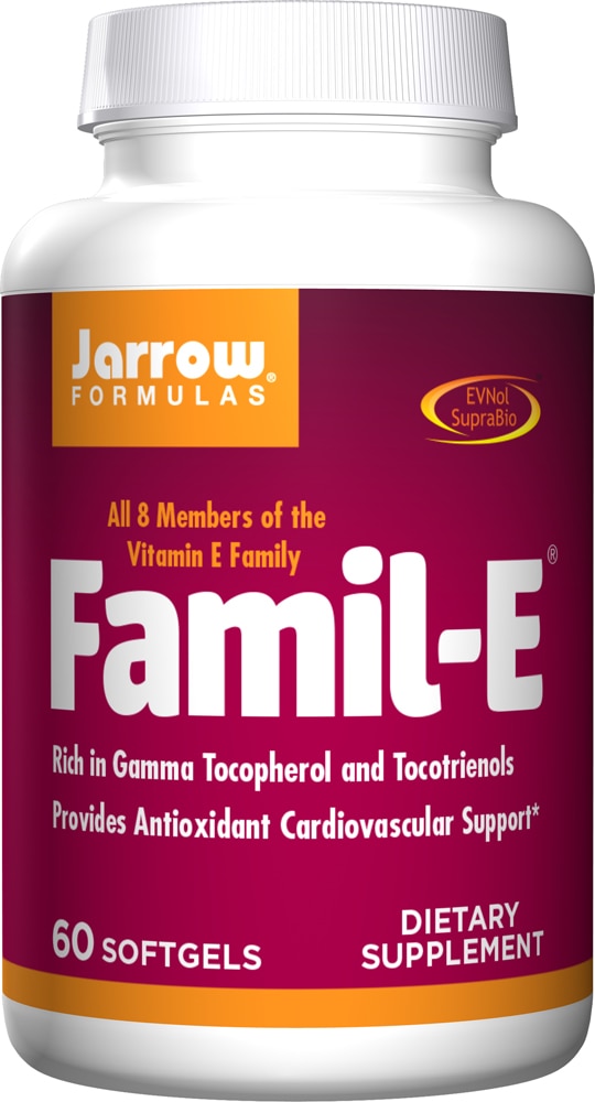 Витамин Е для сердца - 60 капсул - Jarrow Formulas Jarrow Formulas