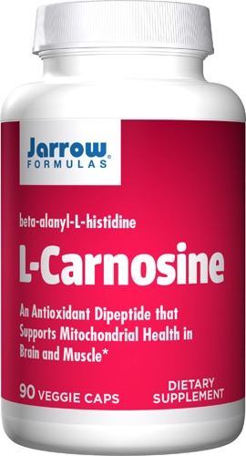 L-Карнозин для здоровья сердца - 500 мг - 90 растительных капсул - Jarrow Formulas Jarrow Formulas