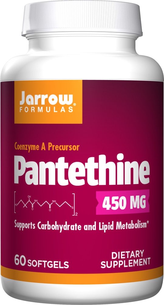 Пантетин для здоровья сердца - 450 мг - 60 мягких капсул - Jarrow Formulas Jarrow Formulas