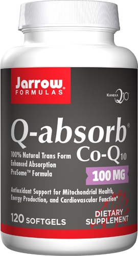 Коэнзим Q10 для сердца - 100 мг - 120 мягких капсул - Jarrow Formulas Jarrow Formulas