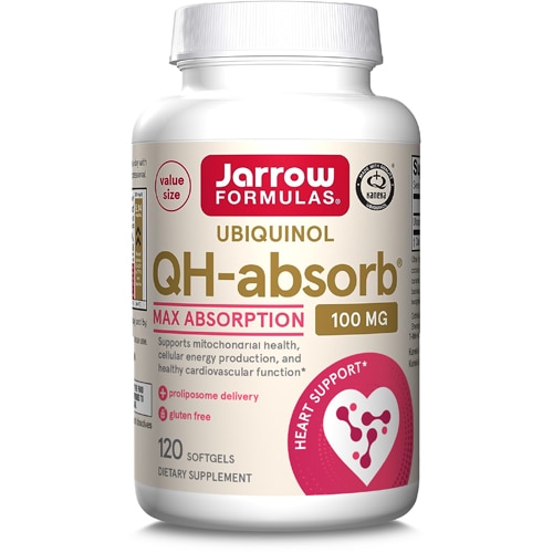 QH-absorb — 100 мг — 120 мягких таблеток Jarrow Formulas
