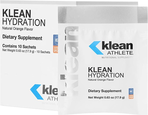 Klean Hydration Порошок для гидратации в саше, 10 порций - сертифицированный NSF Klean Athlete