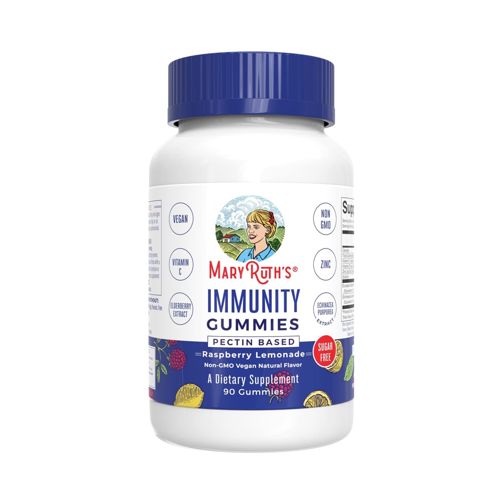 Immunity Gummies Малиновый лимонад — 90 жевательных конфет MaryRuth's Organics