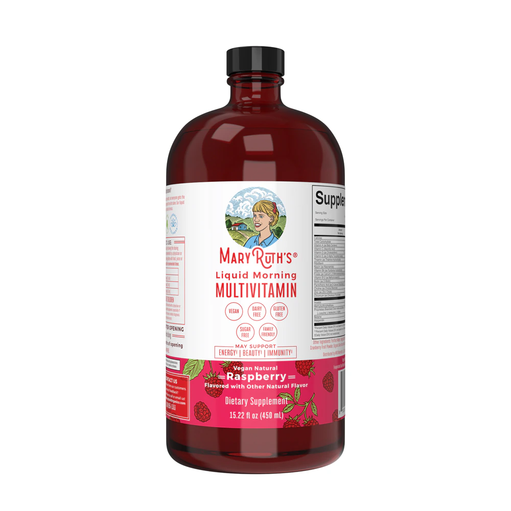 Liquid (Жидкость) Morning Multivitamin Raspberry -- 15.22 fl oz (Жидкие унции) MaryRuth's