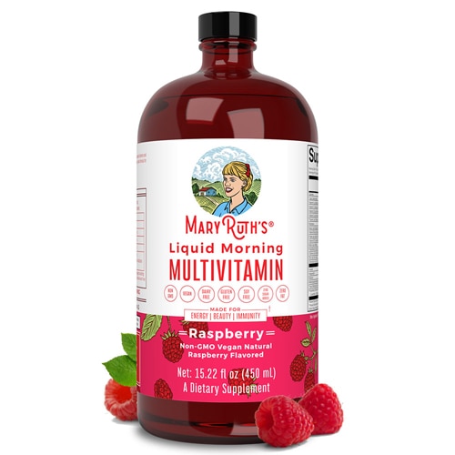Liquid Morning Multivitamin Raspberry — 15,22 жидких унций MaryRuth's Organics