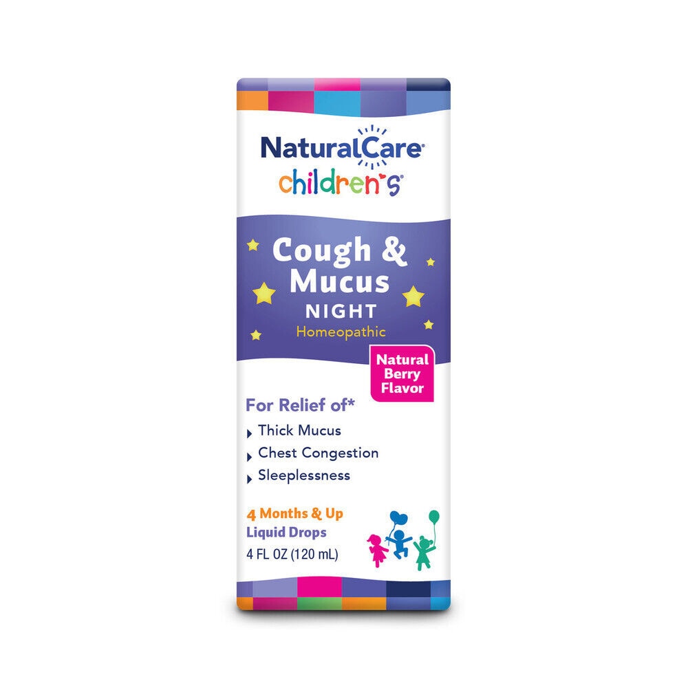 Детское гомеопатическое средство от кашля и слизи на ночь Yummy Berry -- 4 жидких унции Natural Care