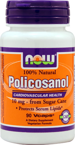 Policosanol -- 10 mg - 90 VegCaps NOW Foods