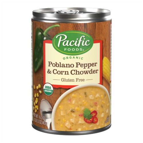 Органический суп Poblano Pepper & Corn Chowder — 16,3 унции Pacific Foods