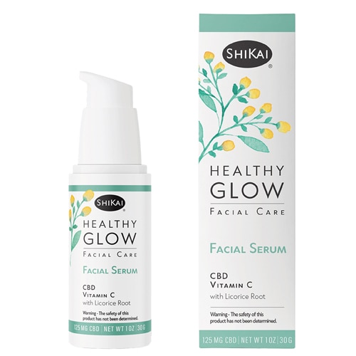 Сыворотка для лица Healthy Glow с CBD витамином C -- 1 унция Shikai