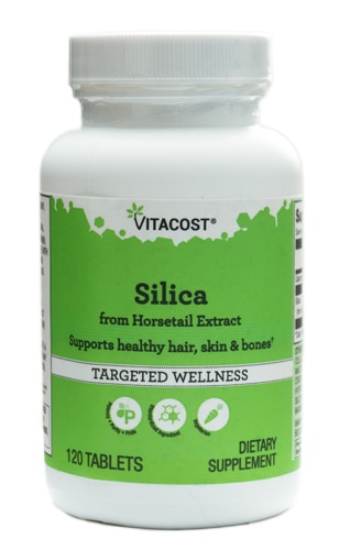 Силикагель - из экстракта хвоща - 120 таблеток Vitacost