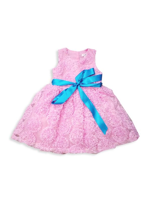 Фактурное шифоновое платье для маленьких девочек и девочек Joe-Ella